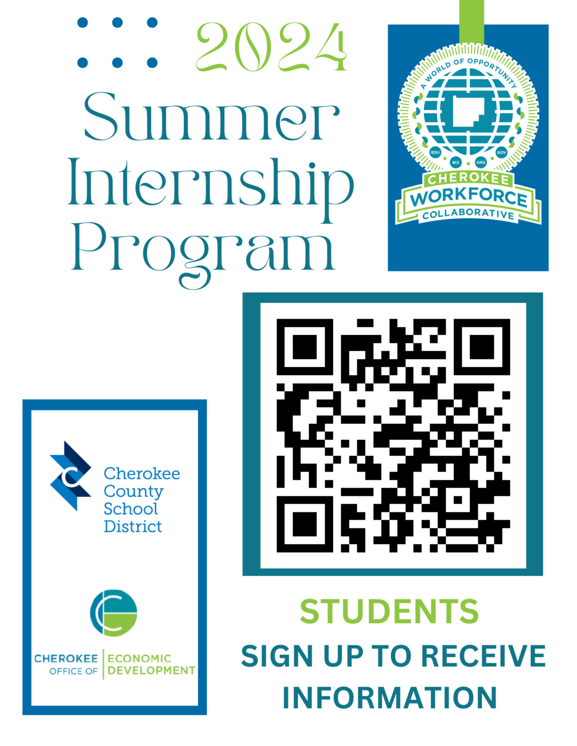 Cherokee Summer Internship Program · Cherokee Office of Economic