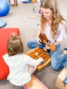 Children in music therapy at In Harmony Pediatric Therapy